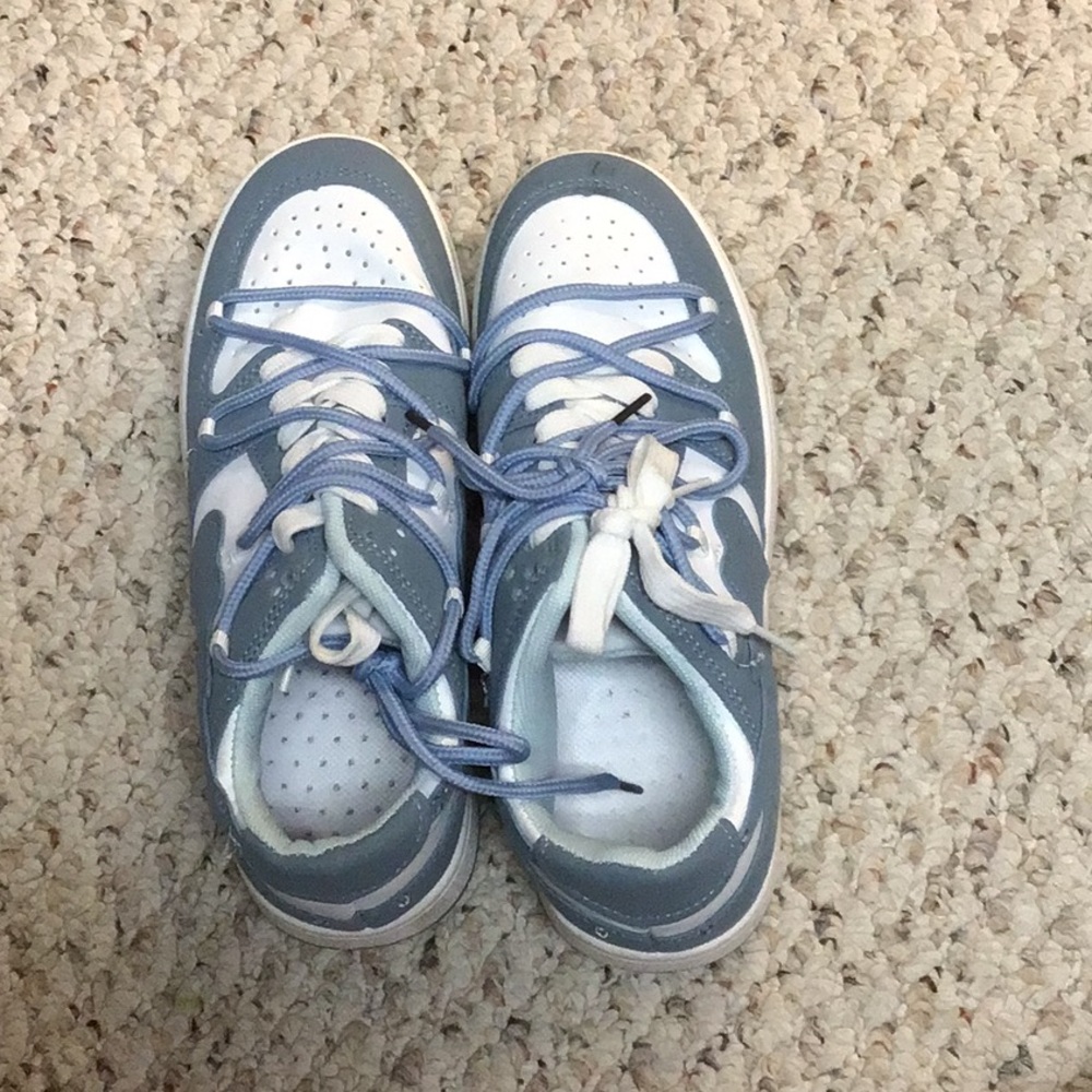 Blue shoes